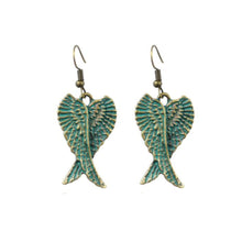  Double Wing Dangles Patina
