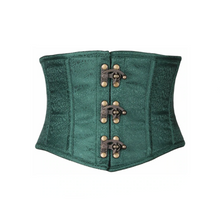  Green Brocade Clasp Corset