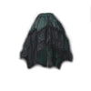 Lace Trim Short Front Ruffle Skirt Green