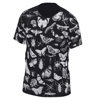 A study of Insects Black & White All-Over Print T-Shirt