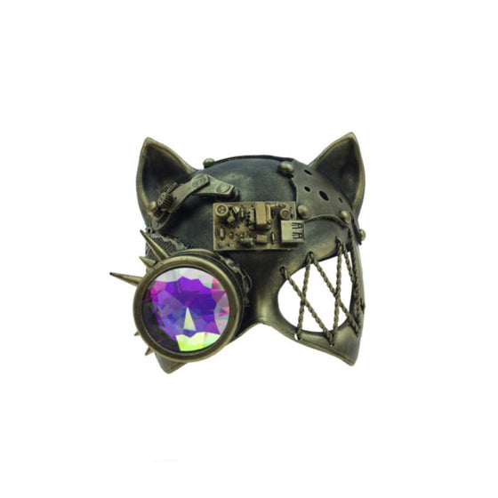 Kaleidoscope Cat Mask- Gold