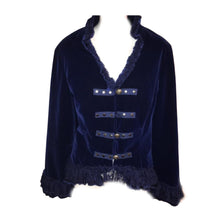  Lizette Blue Velvet Jacket