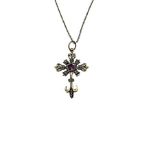  Magenta Rhinestone Cross