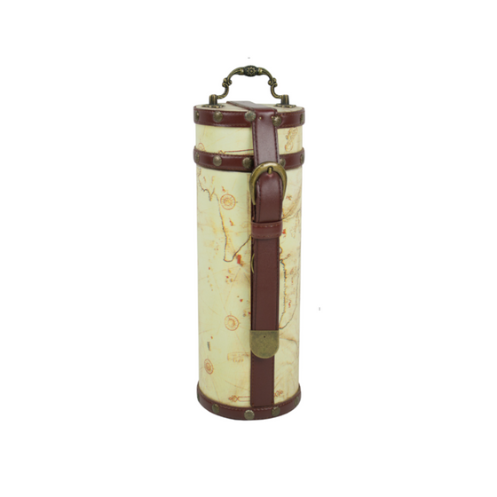 Map Print Wine Caddy