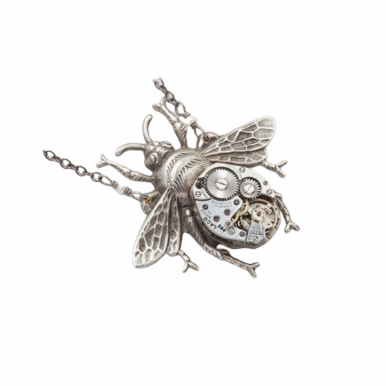 Mechanical Bee Necklace
