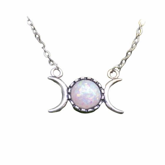 Moonstone Triple Moon Necklace