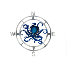  Octopus Compass Metal Art