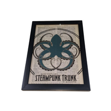  Octopus Framed Newsprint Art 5x7