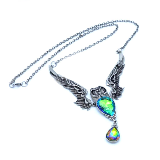 Vitreous Glass Owl Necklace