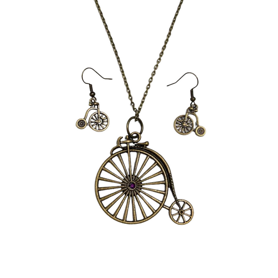 Penny Farthing Jewelry Set