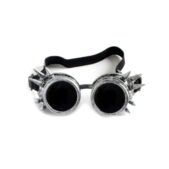 Pewter Goggles With Spikes
