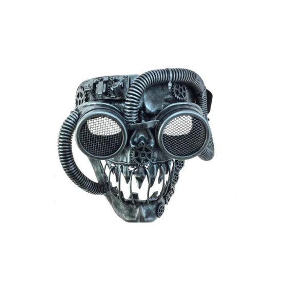 Punk Skull Mask With Tubes