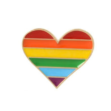  Rainbow Heart Tack Pin