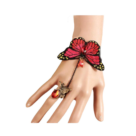 Butterfly Slave Bracelet Red