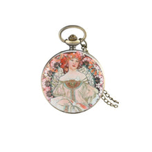  Floral Lady Pocket Watch