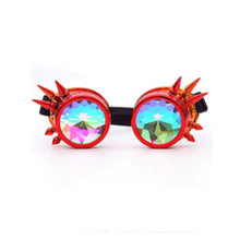  Red Spike Kaleidoscope Goggles