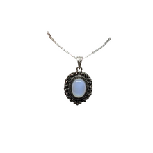  Rhinestone Moonstone Necklace