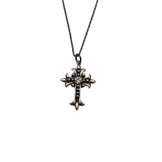 Cross Large Crystal Center Necklace