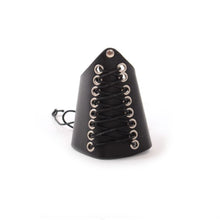  Short Black Lace Up Cuff