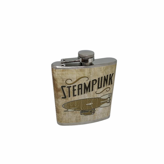 Steampunk Invasion Flask