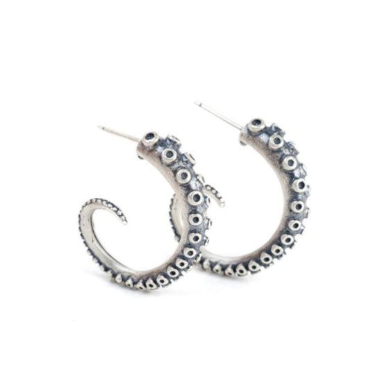 Tentacle Hoop Earrings