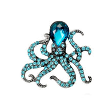  Mini Turquoise Octopus Pin