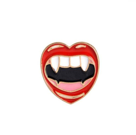 Vampire Mouth Tack Pin