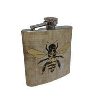  Stainless Steel 6oz Flask - Clockwork Bee
