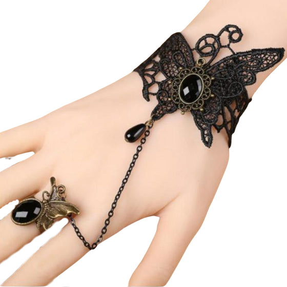 Butterfly Slave Bracelet Black