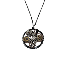 Black Gears and Octopus Necklace