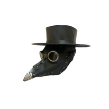  Black Plague Dr. Mask With Silver Goggles