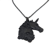  Black Unicorn Necklace