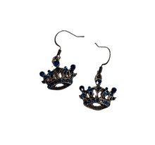  Blue Crown Earrings