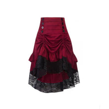  Red Ruffle Skirt