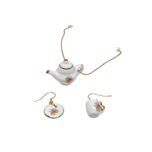  China Tea Necklace and Earrings Set