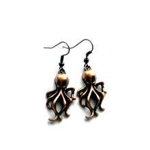  Octopus Earrings Copper