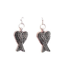  double Angel Wing Dangle Earrings