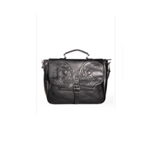  Unisex Double Skull Satchel Bag