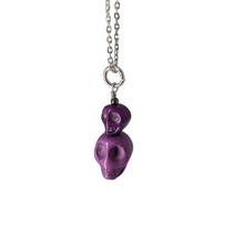  Double Stone Skull Necklace