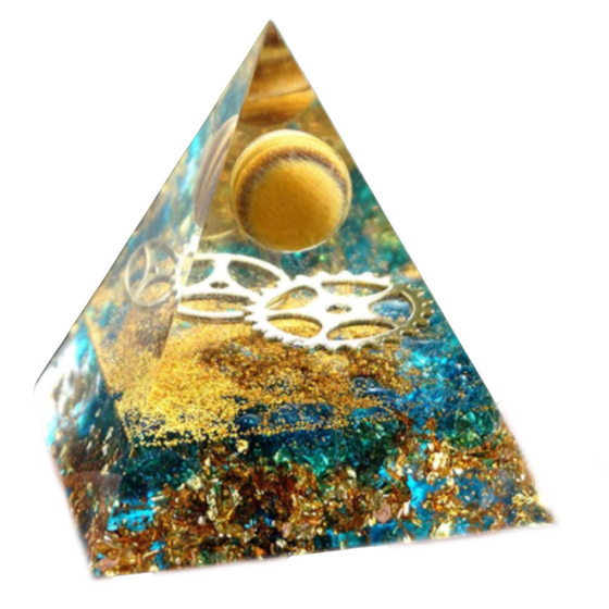 Tiger Eye Energy Pyramid