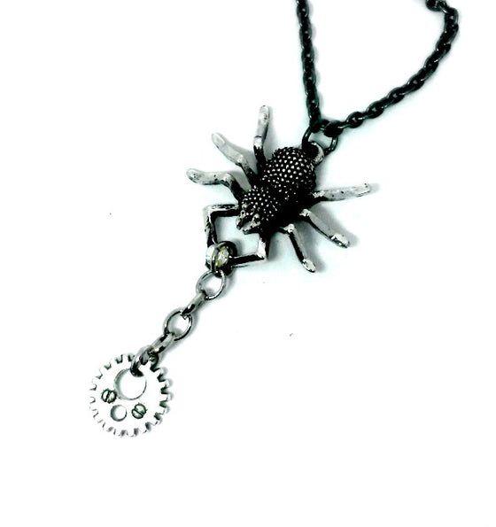 Spider Gear Necklace