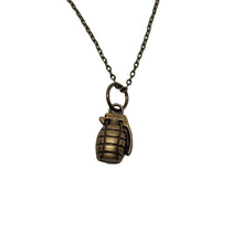  Brass Hand Grenade Necklace