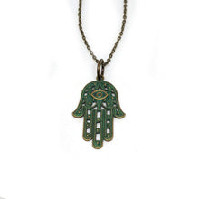  Patina Hand of Fatima Necklace