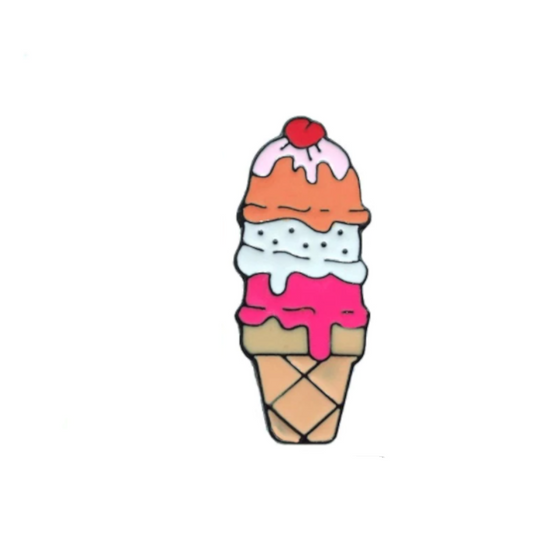 Ice Cream Cone Tack Pin