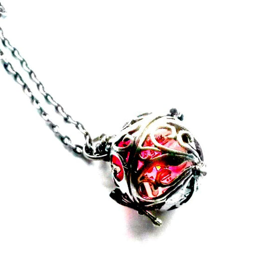 Red light up necklace