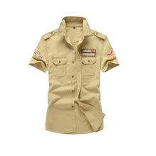  Short Sleeve Military Shirt Khaki