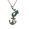 Mermaid Hook with Anchor Necklace
