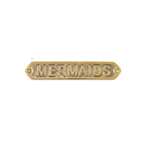  Brass Mermaids Sign