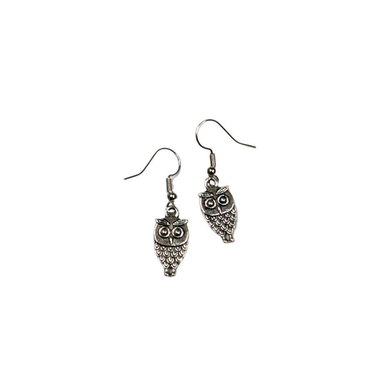 Mini Owl Dangle Earrings