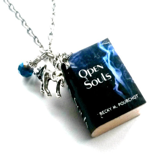 Open Souls Mini Book Necklace